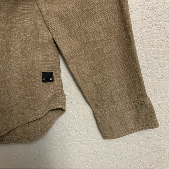Sitka Shirt Mens M Ambary Hemp Long Sleeve Button Up Preppy Outdoor Gorpcore - Picture 7 of 16